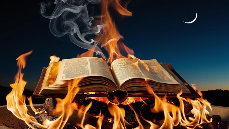 Горящая книга